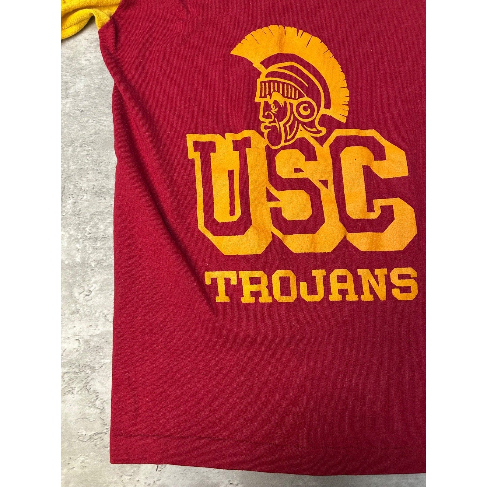 Vintage 70s/80s USC Trojans NCAA Graphic Football Jersey Size Medium