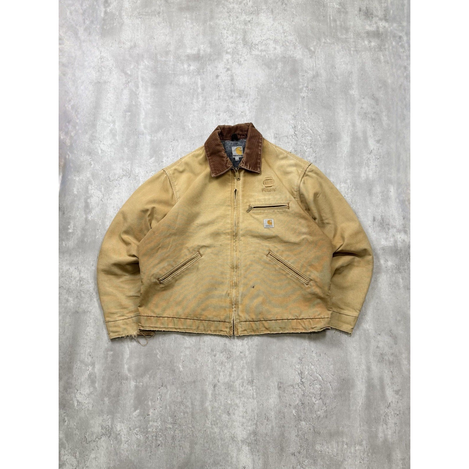 Vintage Carhartt Blanket Lined Canvas Workwear Detroit Jacket Size XL