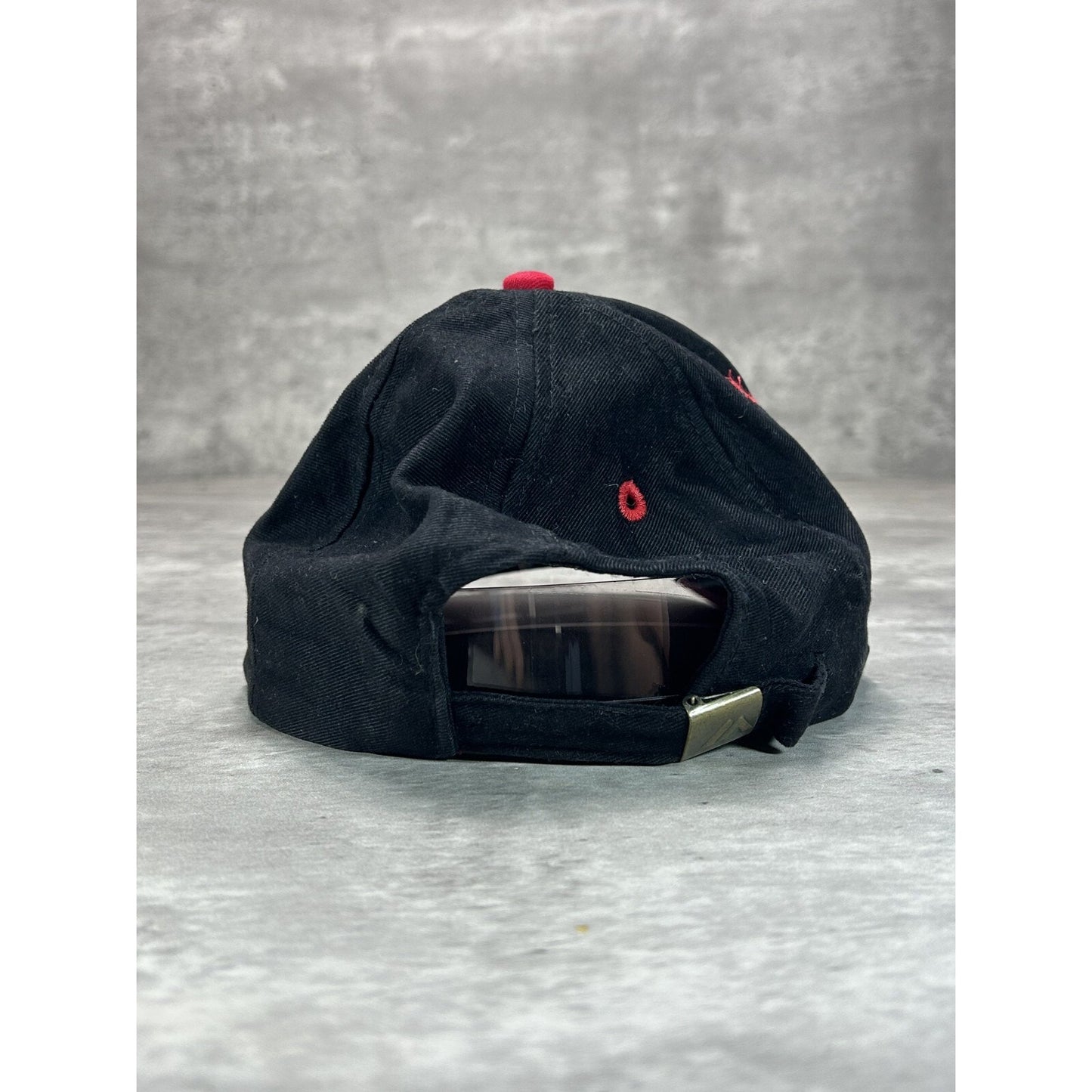 Vintage 90s Lexus Embroidered Logo Two Tone Snapback Hat OSFA Black/Red