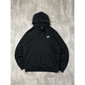 Nike Embroidered Swoosh Spellout Hooded Sweatshirt Size Large