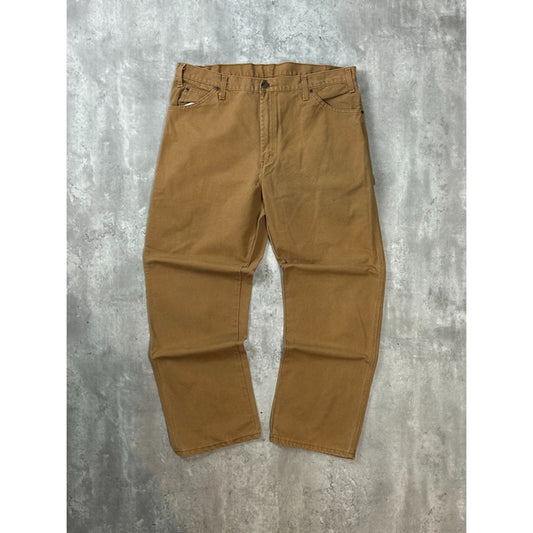 Vintage Dickies Canvas Workwear Carpenter Pants Size 38 Beige