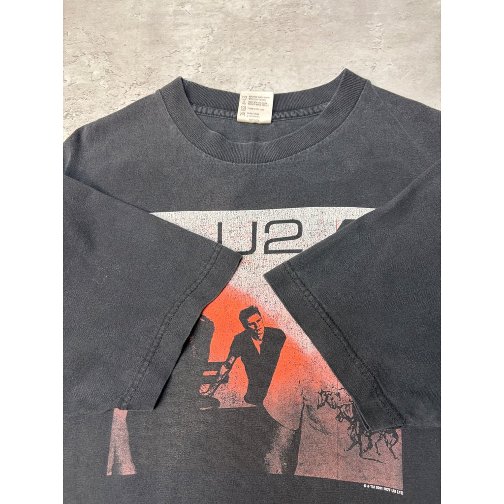 Vintage 2001 U2 The Goal Is Elavation Pop Rock Music Band T-Shirt Size Medium