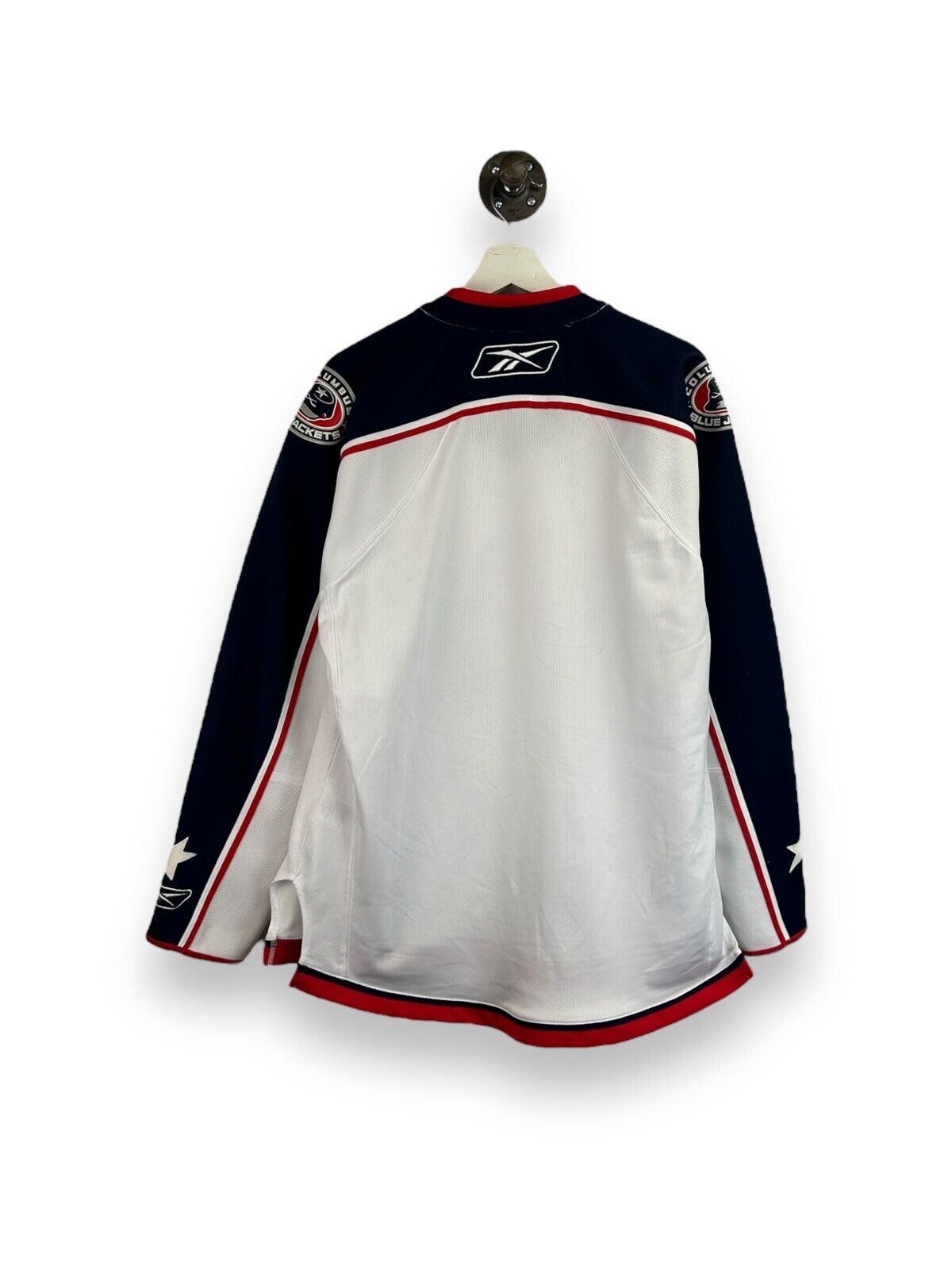 Columbus Blue Jackets NHL Stitched Reebok Hockey Jersey Size Small White