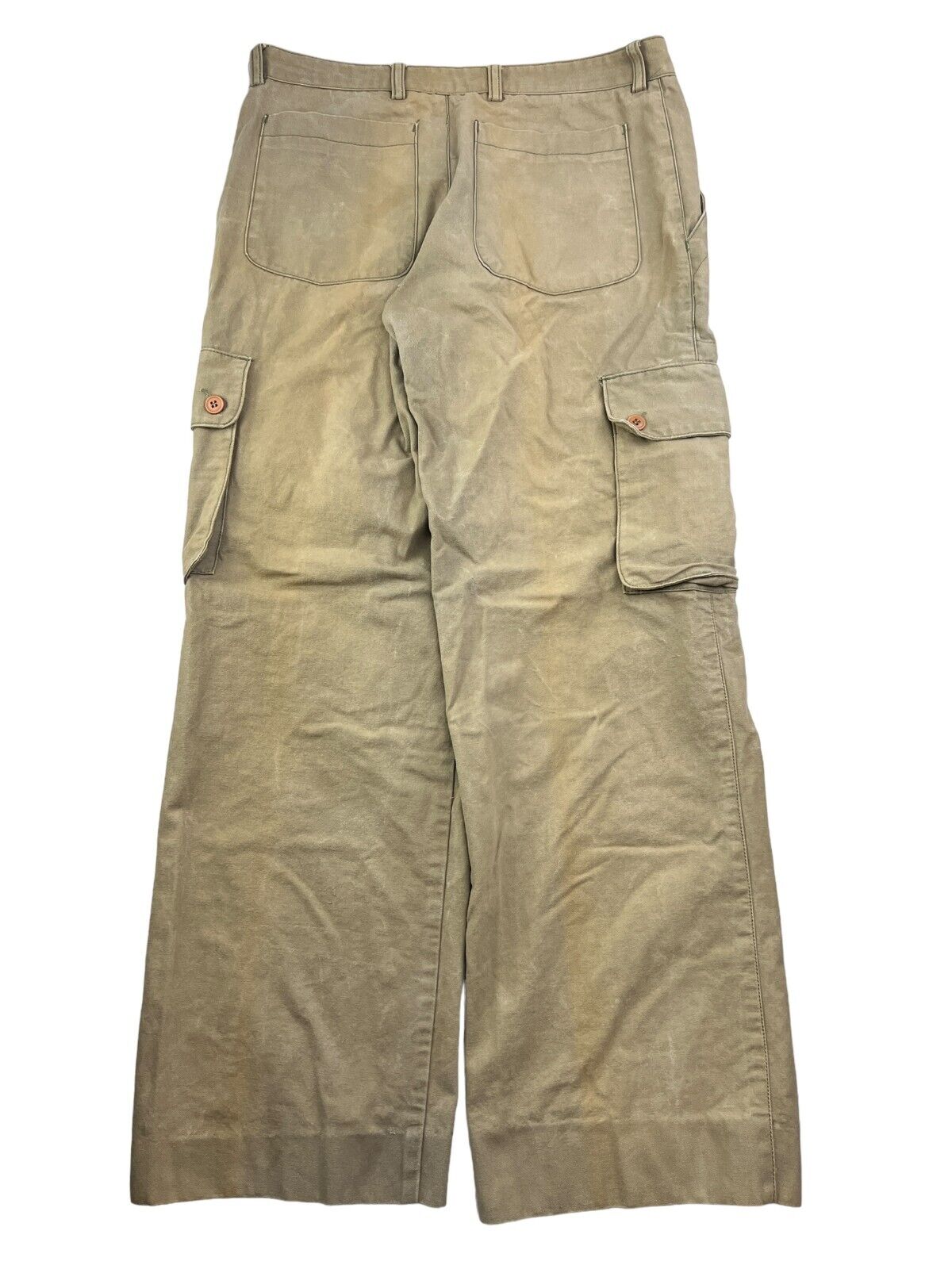 Vintage 80s/90s Chaps Ralph Lauren Straight Fit Cargo Pants Size 34 Beige