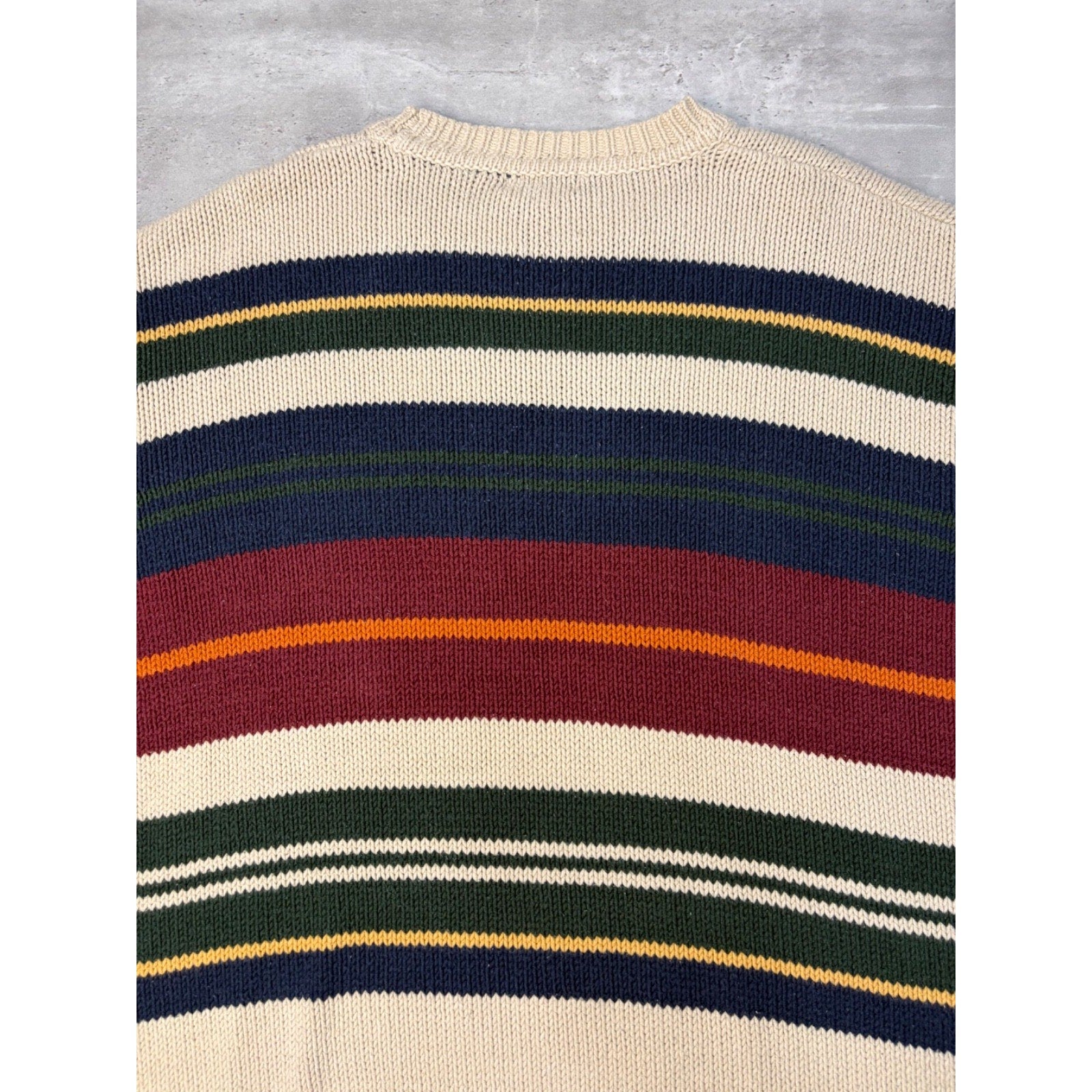 Vintage Dockers Multicolour Stripe Pullover Knit Sweater Size XL
