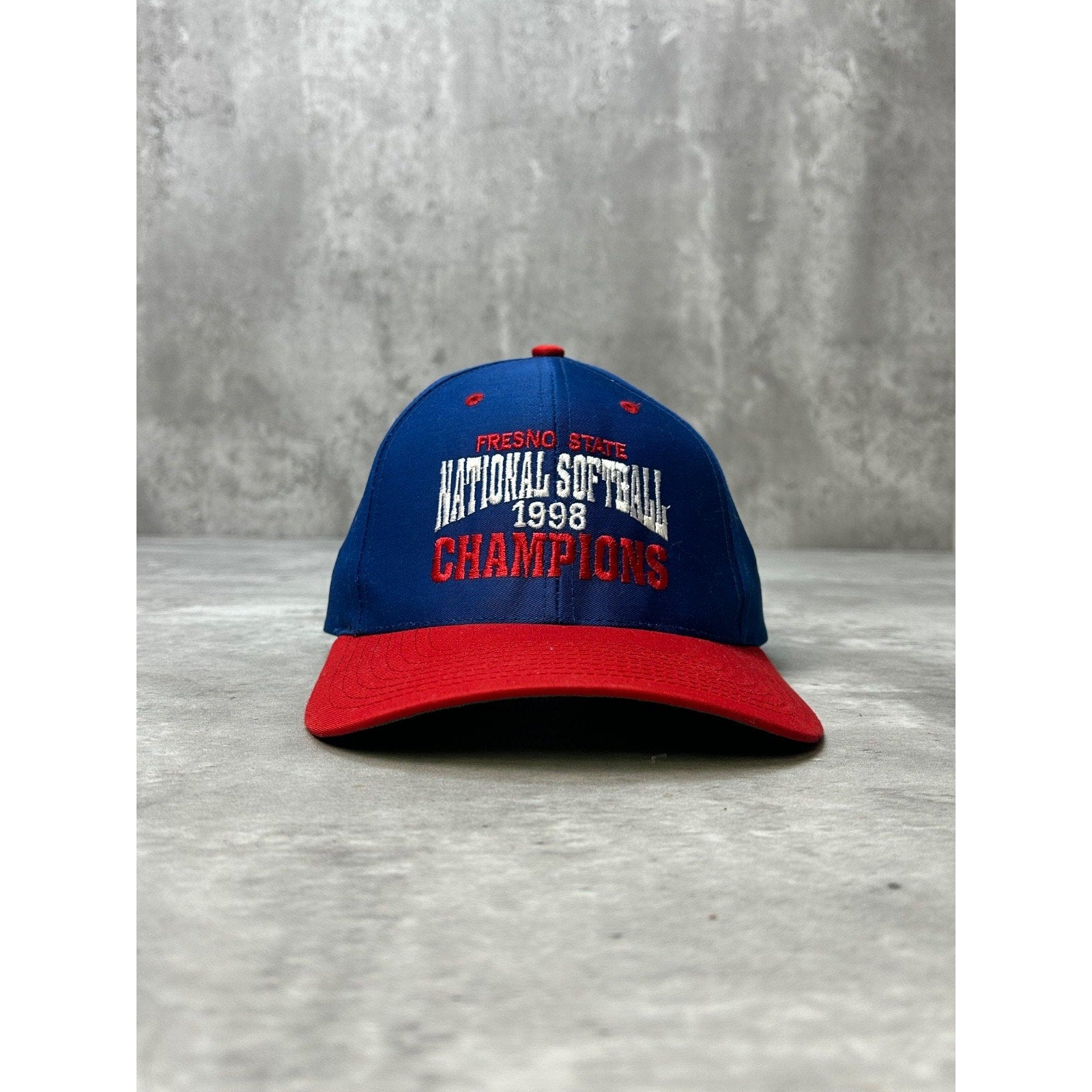 Vintage 1998 Fresno State NCAA National Softball Champs Snapback Hat OSFA
