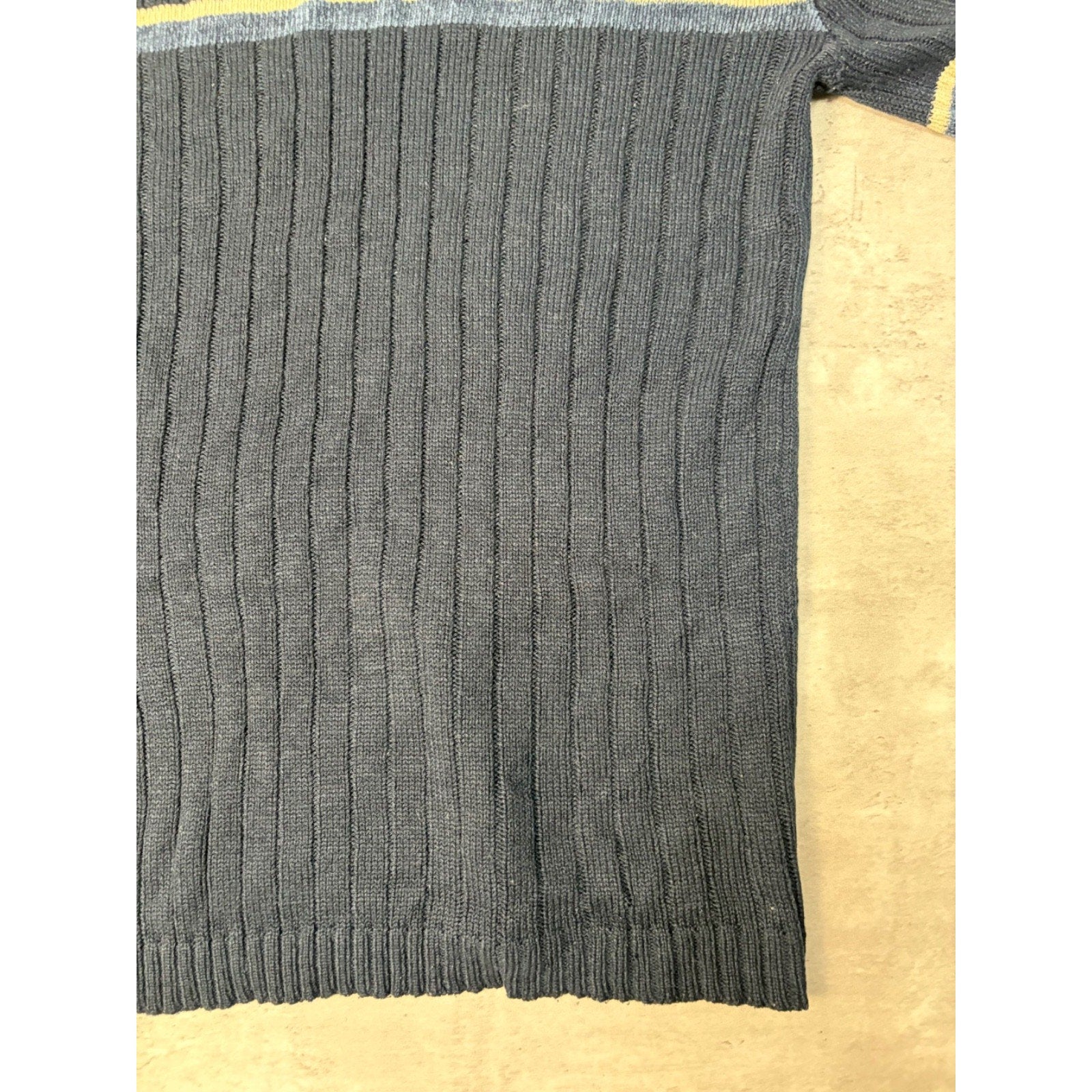 Vintage Canda Striped Ribbed Pullover Knit Sweater Size Large