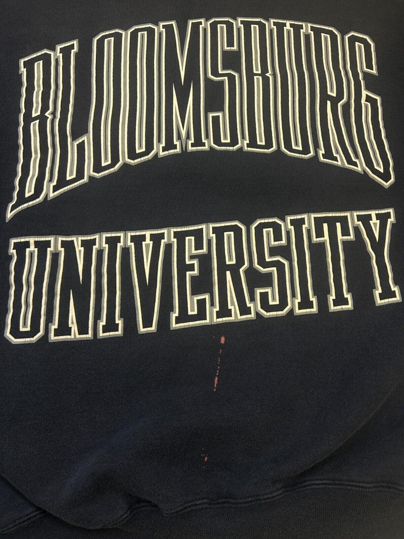 Vintage 90s Bloomsburg University Arc Spell Out Collegiate Sweatshirt Size Large