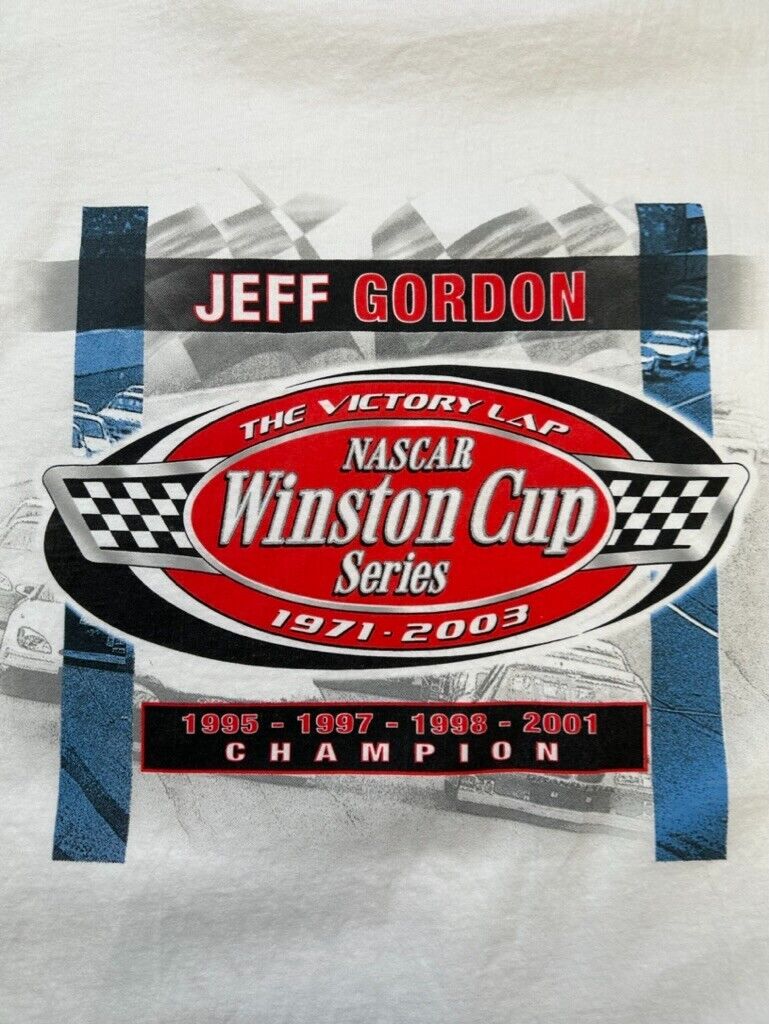 Vintage 2003 Jeff Gordon Nascar Winston Cup Series Graphic T-Shirt Size 2XL