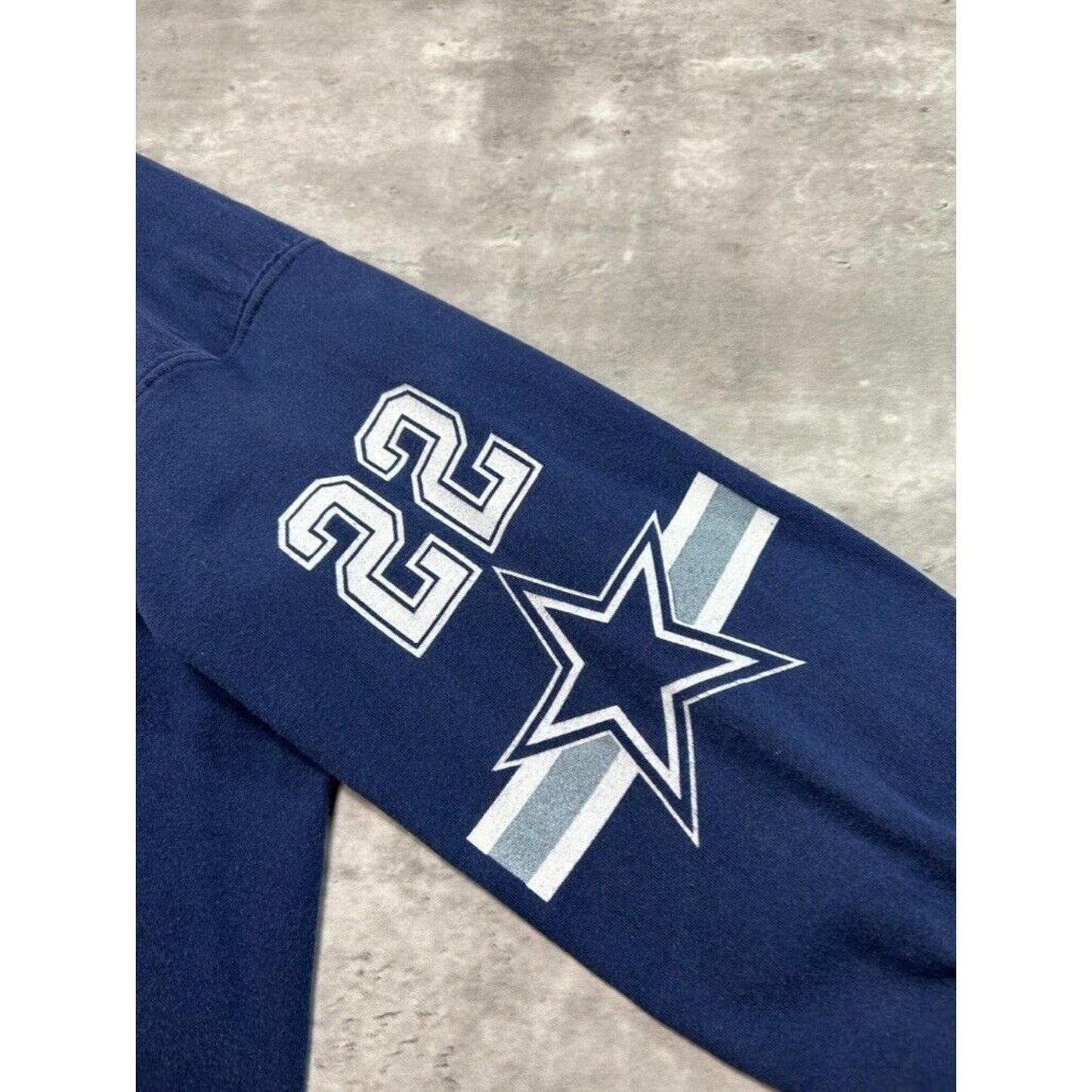 Vintage 90s Emmitt Smith #22 Dallas Cowboys NFL 3/4 Sleeve Jersey Size XL