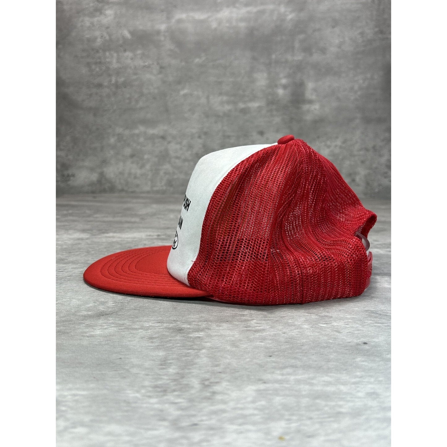 Vintage 80s Id Rather Push A Chevy Than Drive A Ford Trucker Snapback Hat OSFA