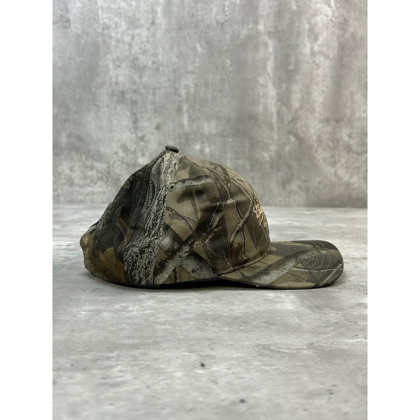 Vintage Budweiser Outdoors Embroidered Tree Camo Hunting Snapback Hat OSFA