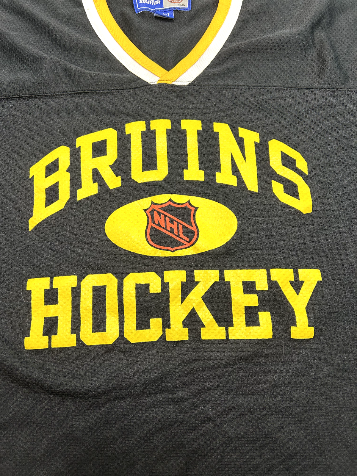 Vintage 90s Boston Bruins NHL Practice Starter Jersey Size YOUTH XL