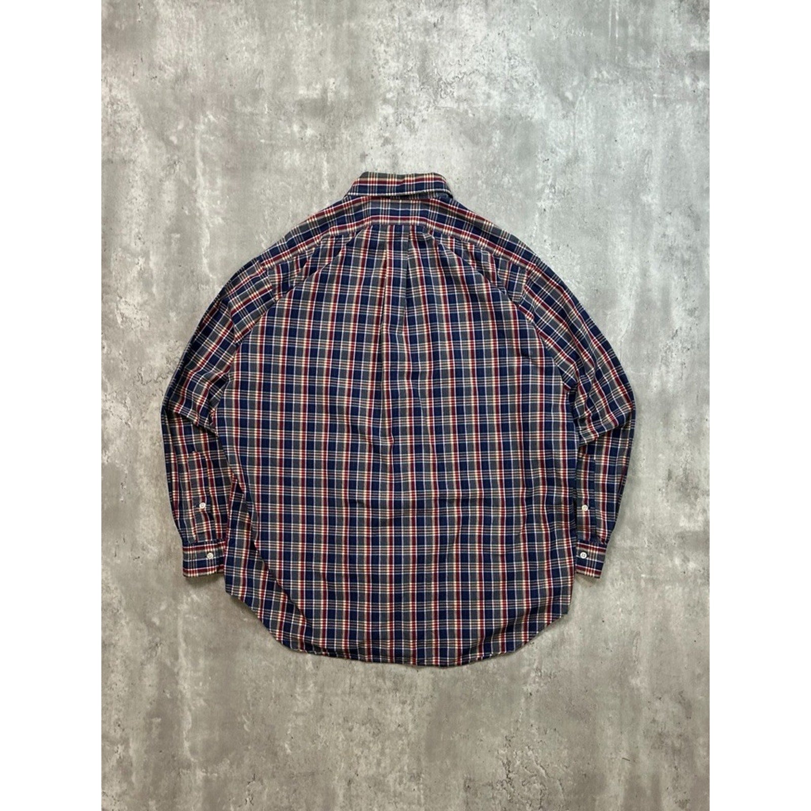 Vintage Polo Ralph Lauren Plaid Print Embroidered Pony Button Up Shirt Sz Large