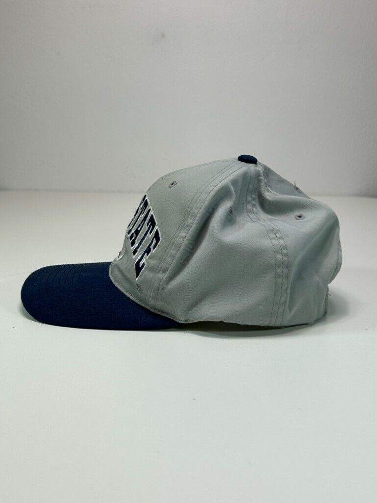 Vintage 90s Penn State Nittany Lions NCAA Arc Spell Out Snapback Hat OSFA Gray