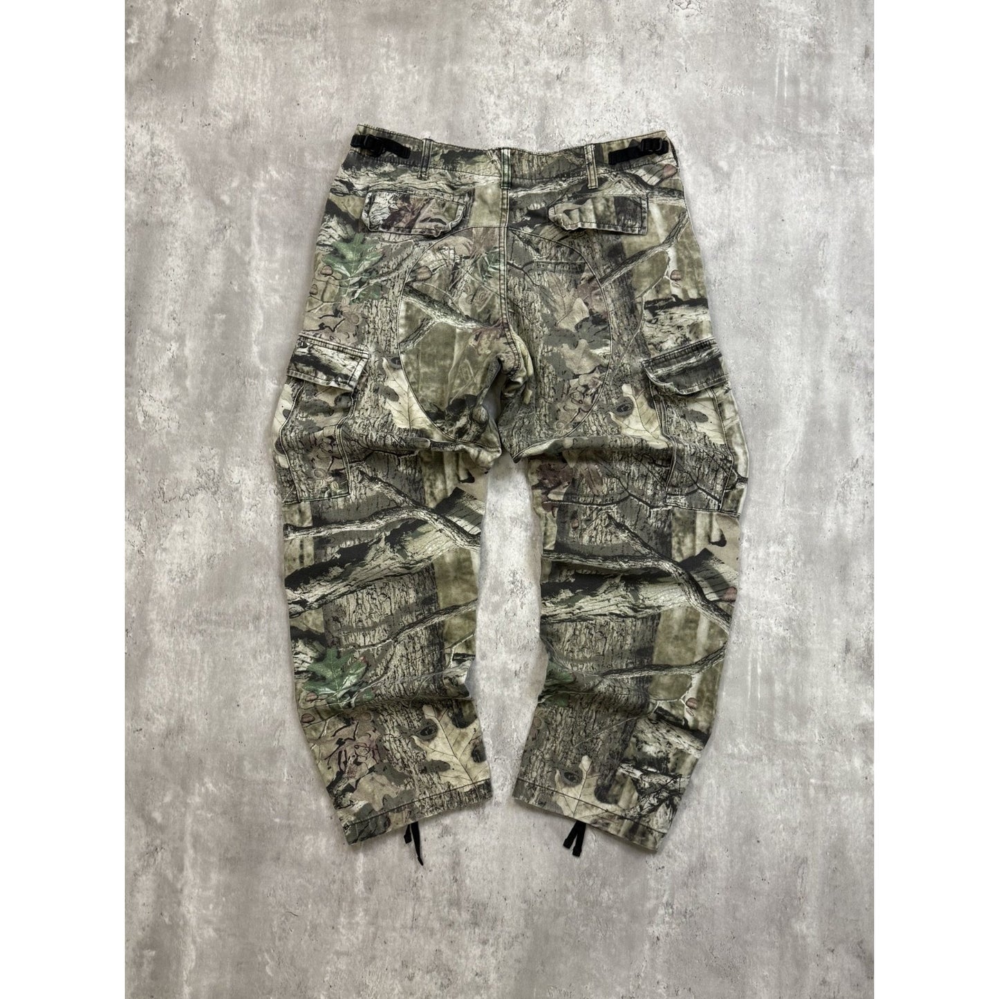 Vintage Mossy Oak Breakup Teee Camo Hunting Cargo Pants Size Medium