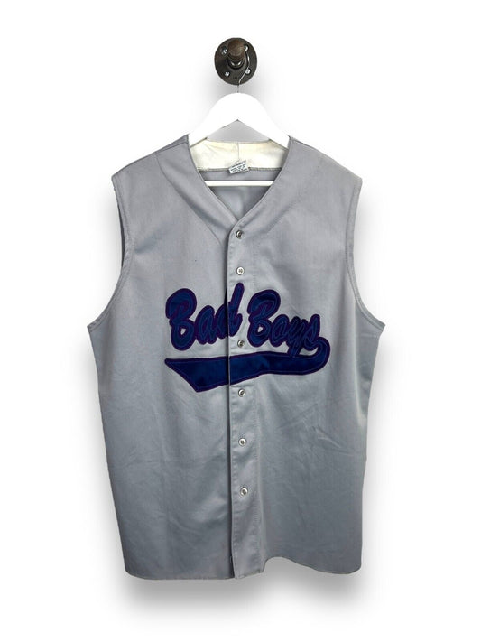 Vintage 90s Bad Boys #13 Stitched Spellout Sleeveless Baseball Jersey Size XL