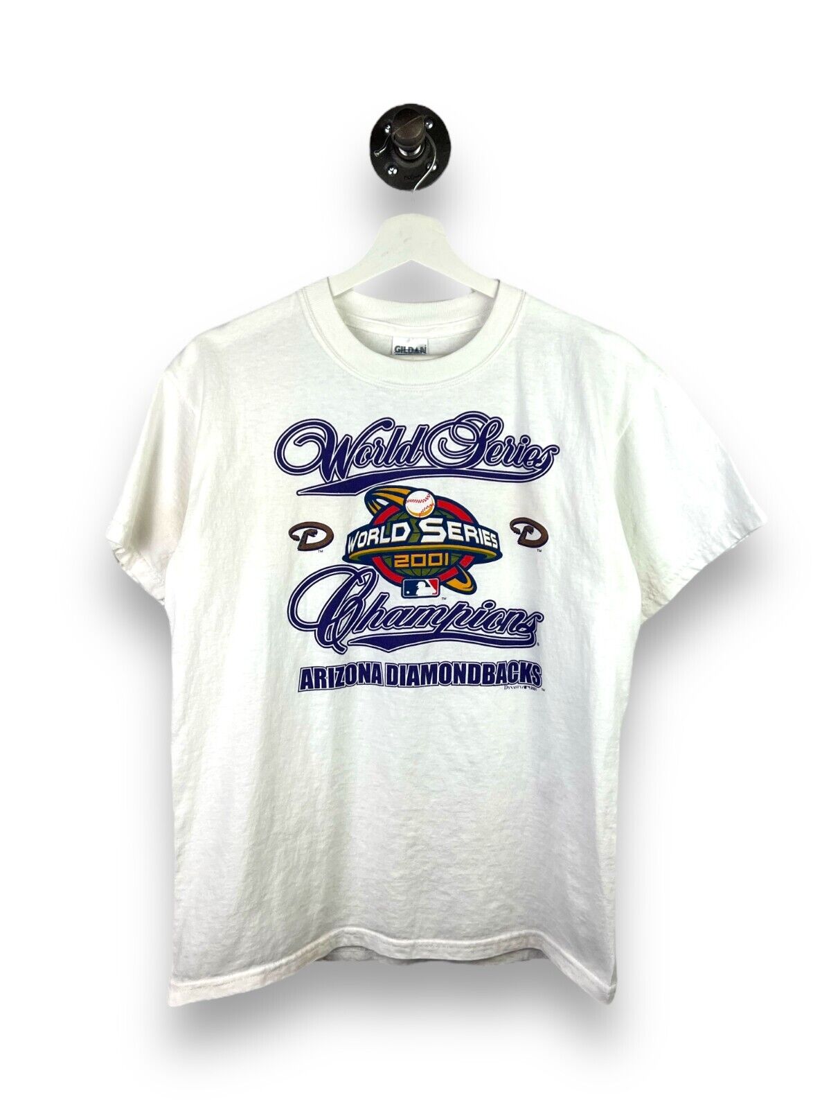 Vintage 2001 Arizona Diamondbacks MLB World Series Champs Graphic T-Shirt Medium