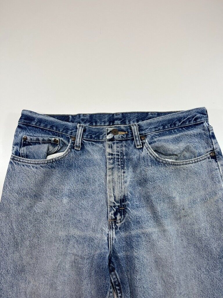 Vintage 2000s Wrangler Straight Leg Light Wash Denim Pants Size