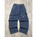 Vintage Y2K Womens Phat Farm Embroidered Medium Wash Denim Pants Size 30x32
