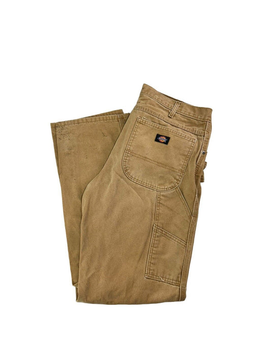 Vintage Dickies Canvas Workwear Carpenter Pants Size 35 Beige