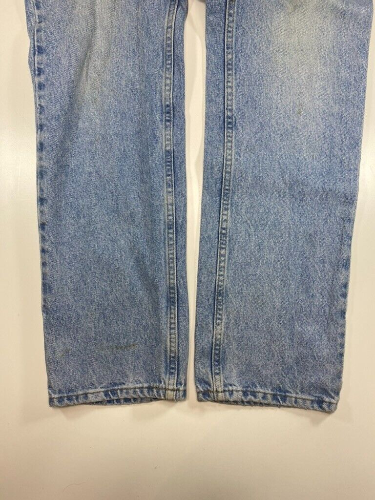 Vintage 90s Lee Straight Leg Light Wash Denim Pants Size 34W Blue