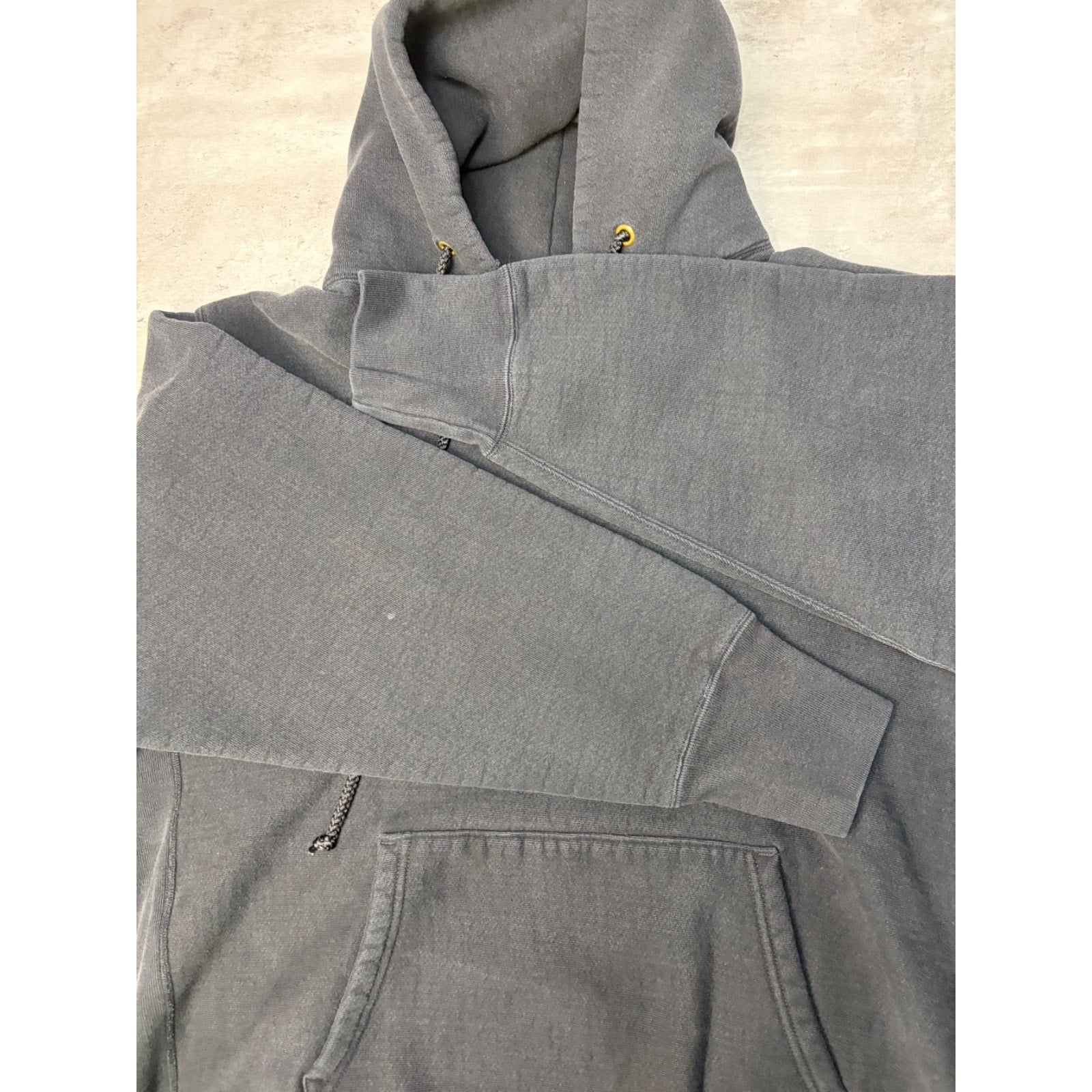Vintage 90s Camber Black Hooded Pullover Sweatshirt Size 2XL
