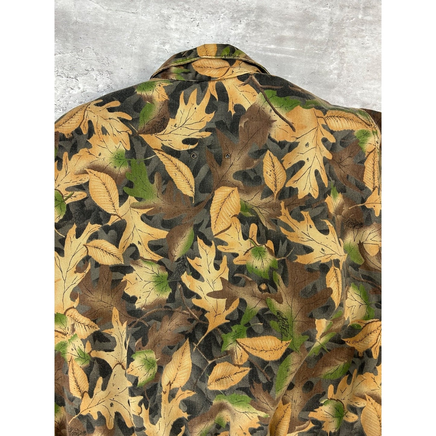 Vintage 90s Gun Flint Tree Camo Hunting Bomber Jacket Size Large