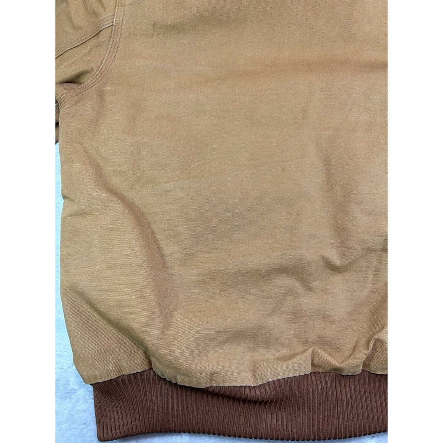 Vintage Carhartt Quilted Lined Canvas Workwear Hooded Active Jacket Size Large
