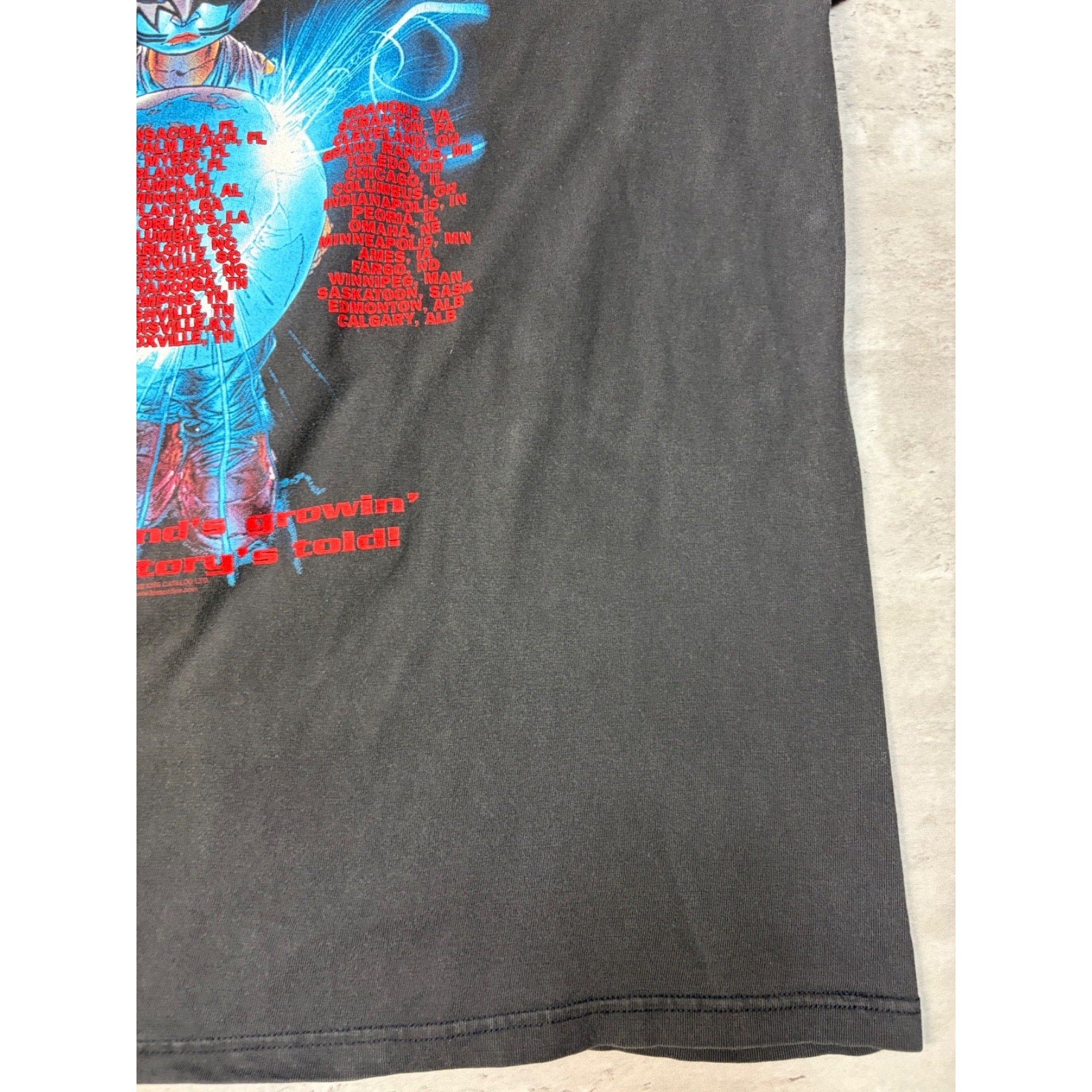 Vintage 2000 Kiss The Farewell Tour Hard Rock Music Band T-Shirt Size 2XL