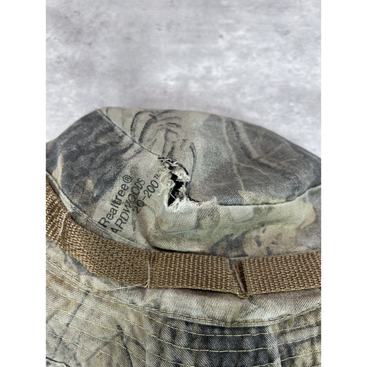 Vintage 90s Gore-Tex Hunting Camo Outdoors Bucket Hat OSFA Green/Brown