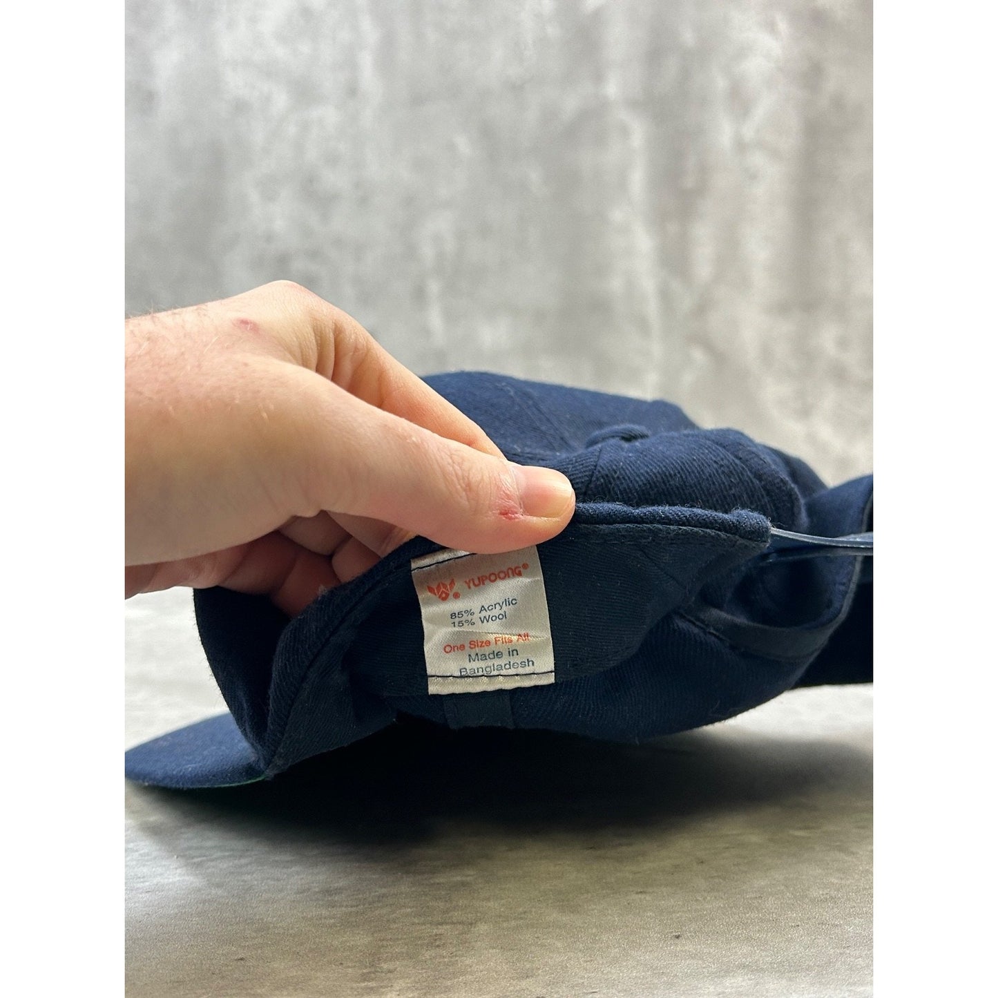 Vintage USS Albany US Navy Military Embroidered Patch Snapback Hat OSFA