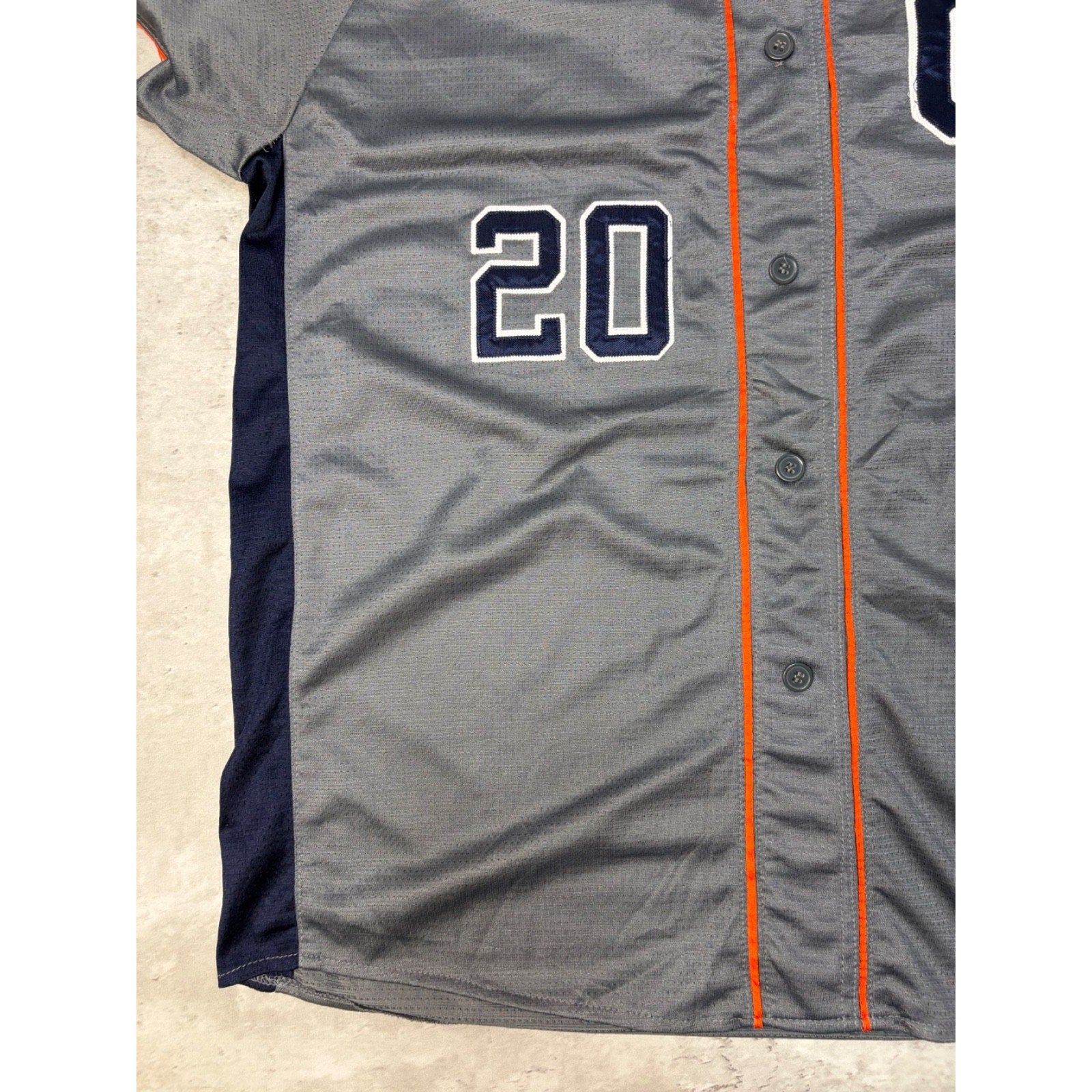 Womens Clemson Tigers Flores #20 NCAA Collegiate Baseball Jersey Size XL