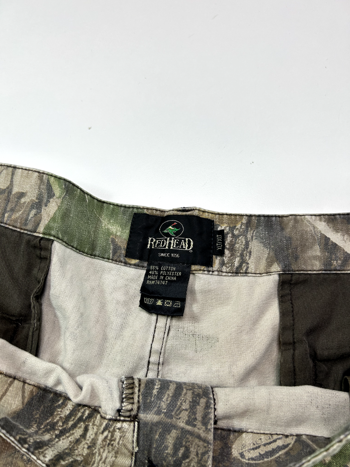 Vintage Redhead Real Tree Hardwoods Hunting Camo Cargo Pants Size 45W