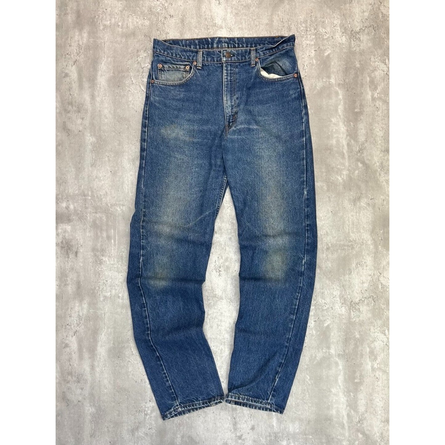 Vintage 90s Levis XX 505 Red Tab Dark Wash Denim Pants Size 35