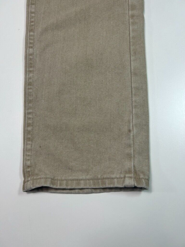 Vintage L.L. Bean Double L Classic Fit Khaki Denim Pants Size 31