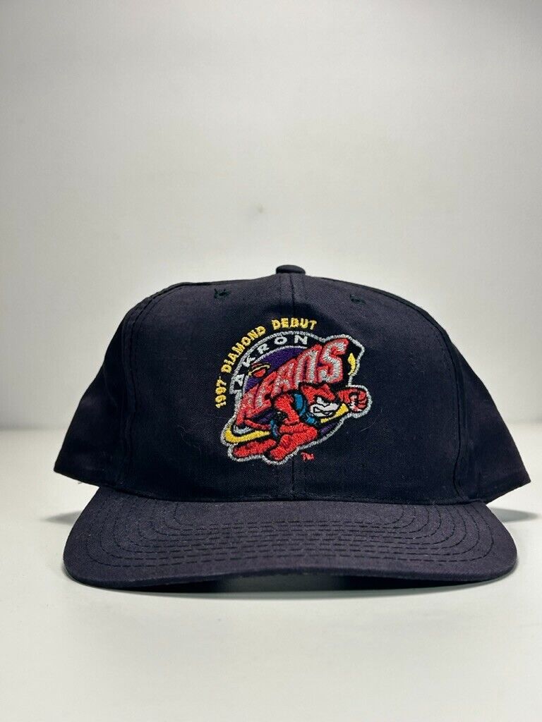 Vintage 1997 Akron Aeros MiLB Embroidered Logo Baseball Snapback Hat OSFA