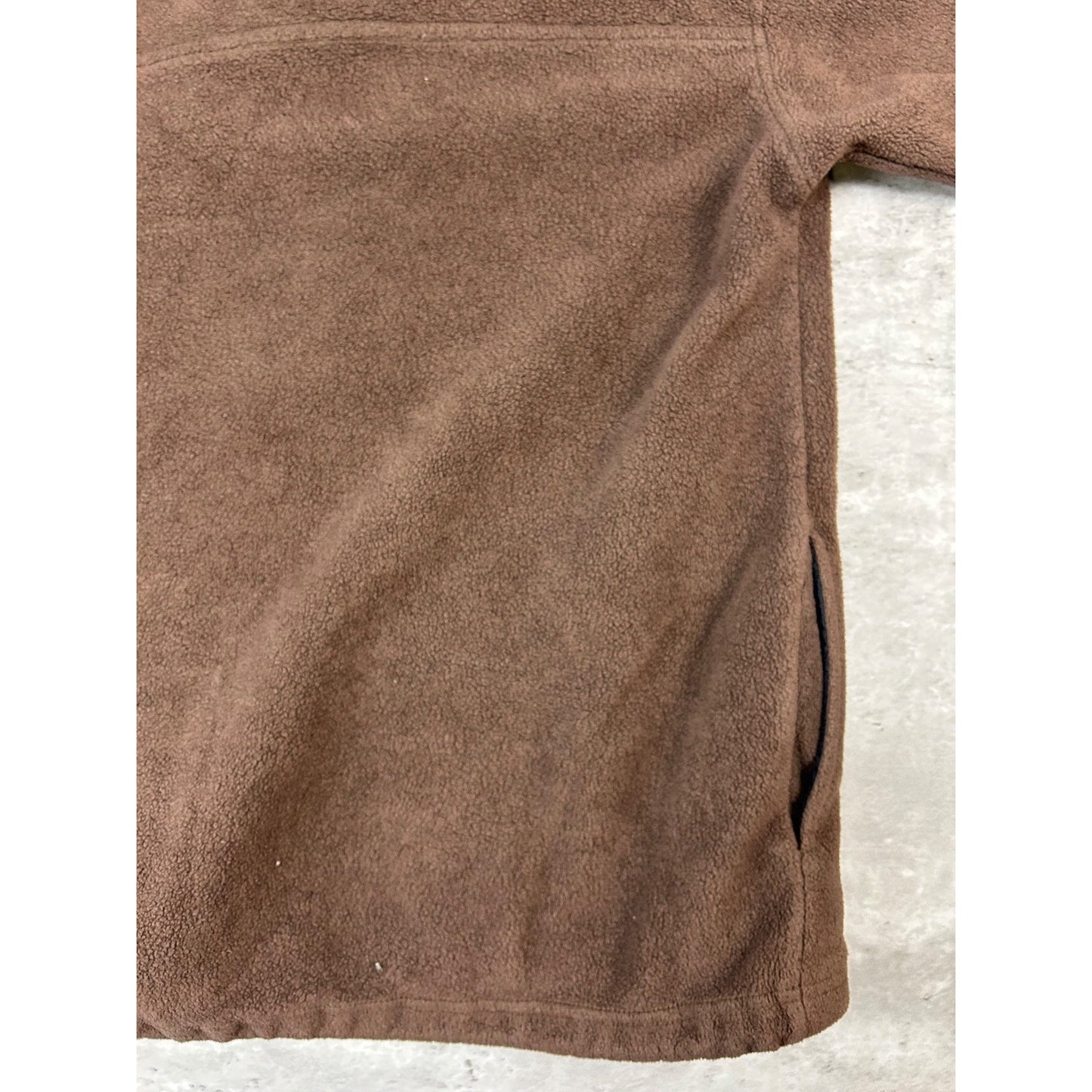 Vintage Cleveland Browns NFL Embroidered Spellout 1/2 Zip Fleece Sweatshirt XL