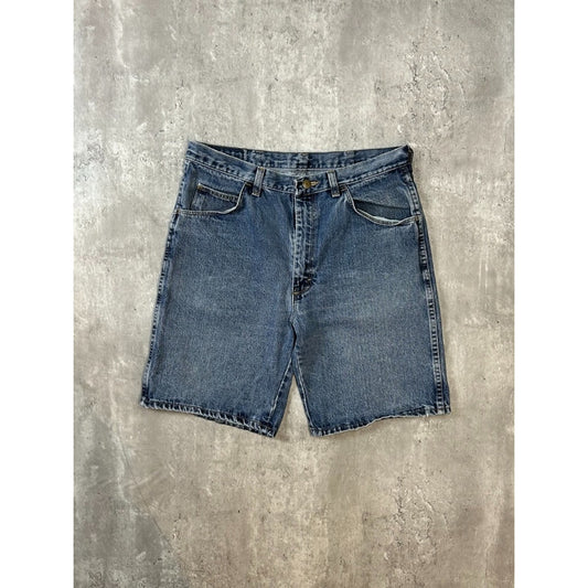 Vintage Wrangler Rugged Wear Medium Wash Denim Shorts Size 32