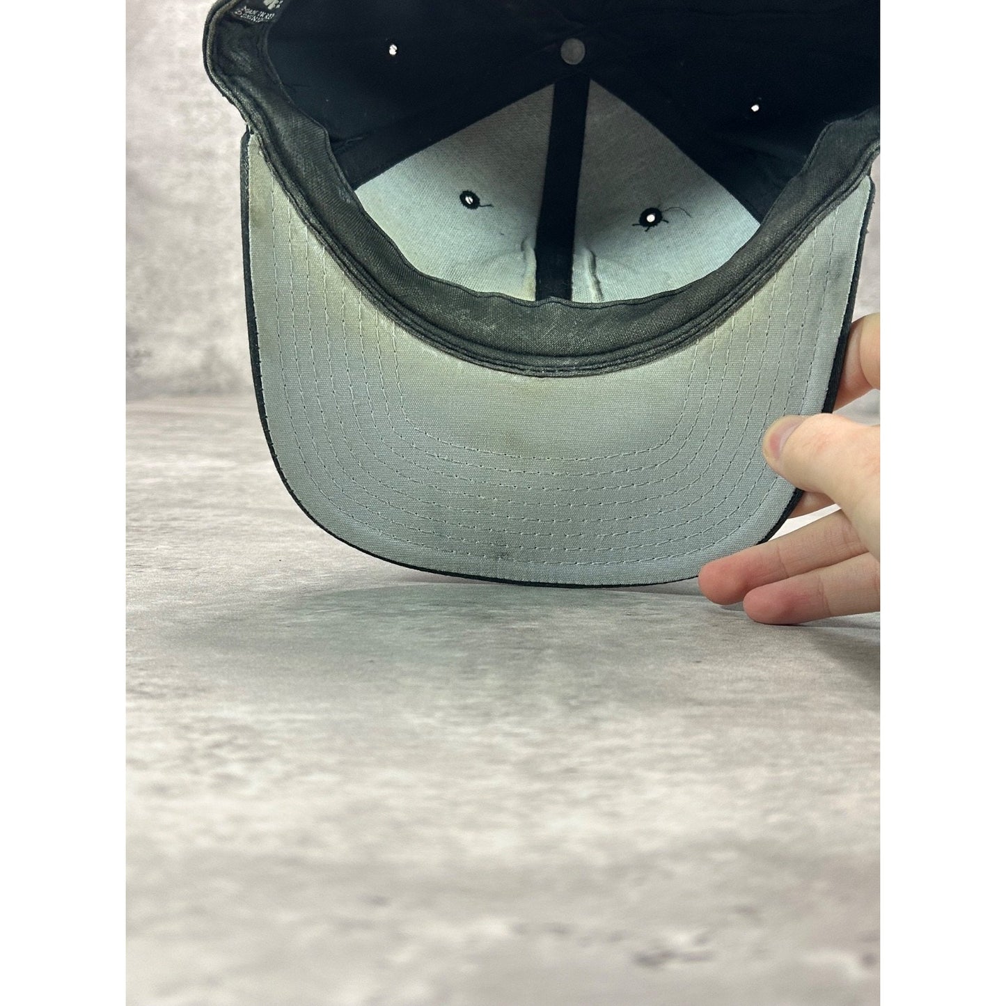 Vintage 90s Pittsburgh Steelers NFL Embroidered Spellout Snapback Hat OSFA