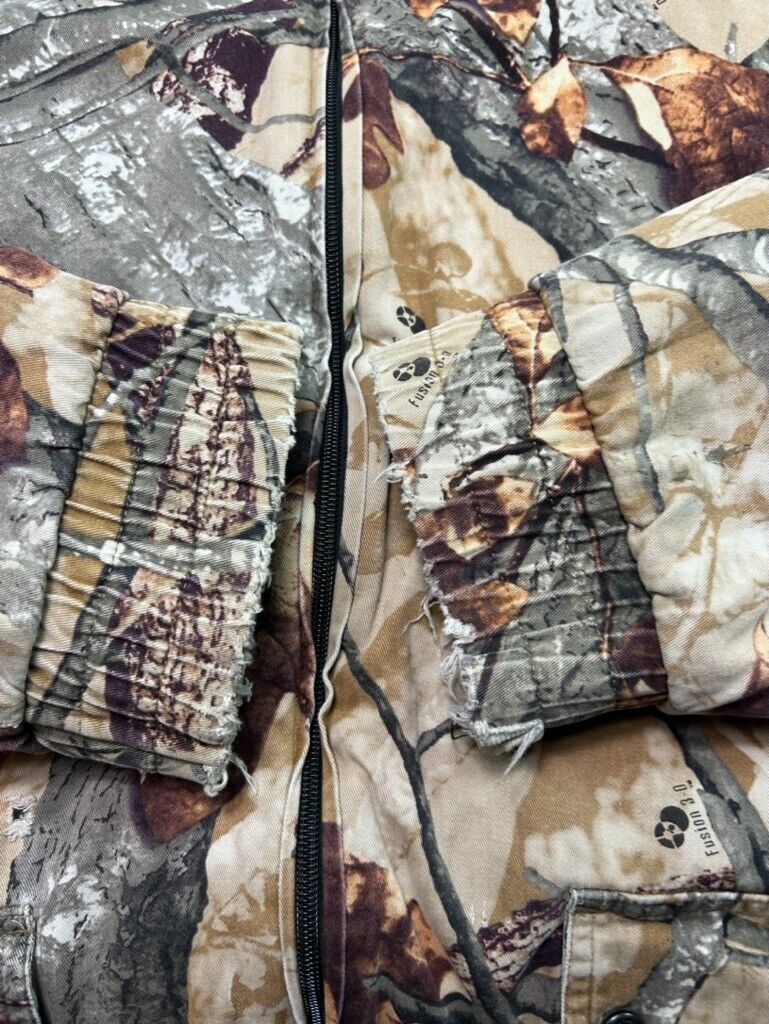 Outfitters Ridge Fusion 3D Fall Tree Camo Insulated Full Zip Jacket Size XL