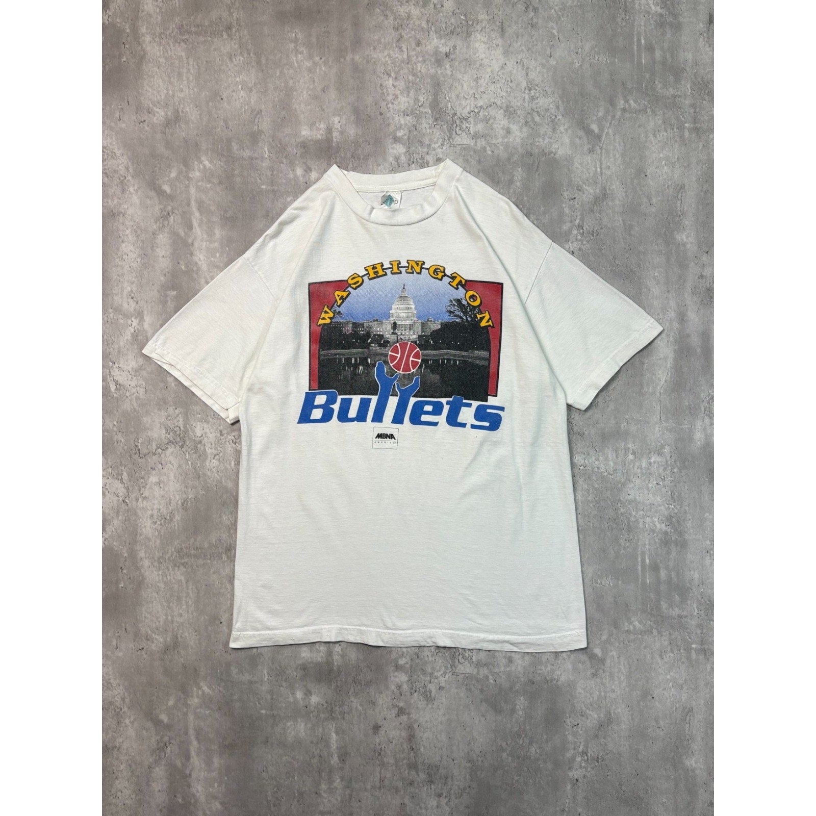Vintage Washington Bullets NBa Spellout Basketball Graphic T-Shirt Size XL