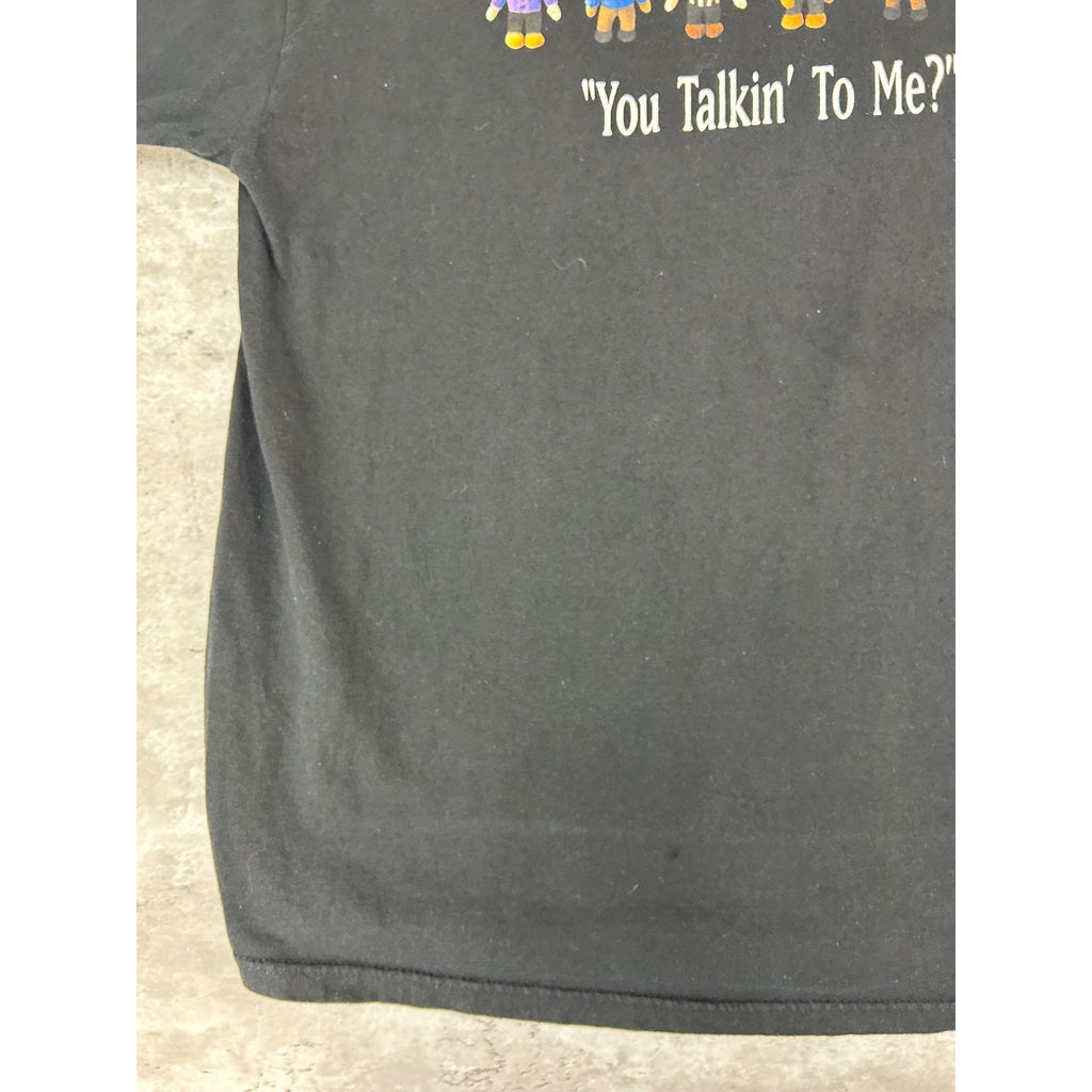 Vintage The Dogfather Parody Comedy Graphic T-Shirt Size XL Black