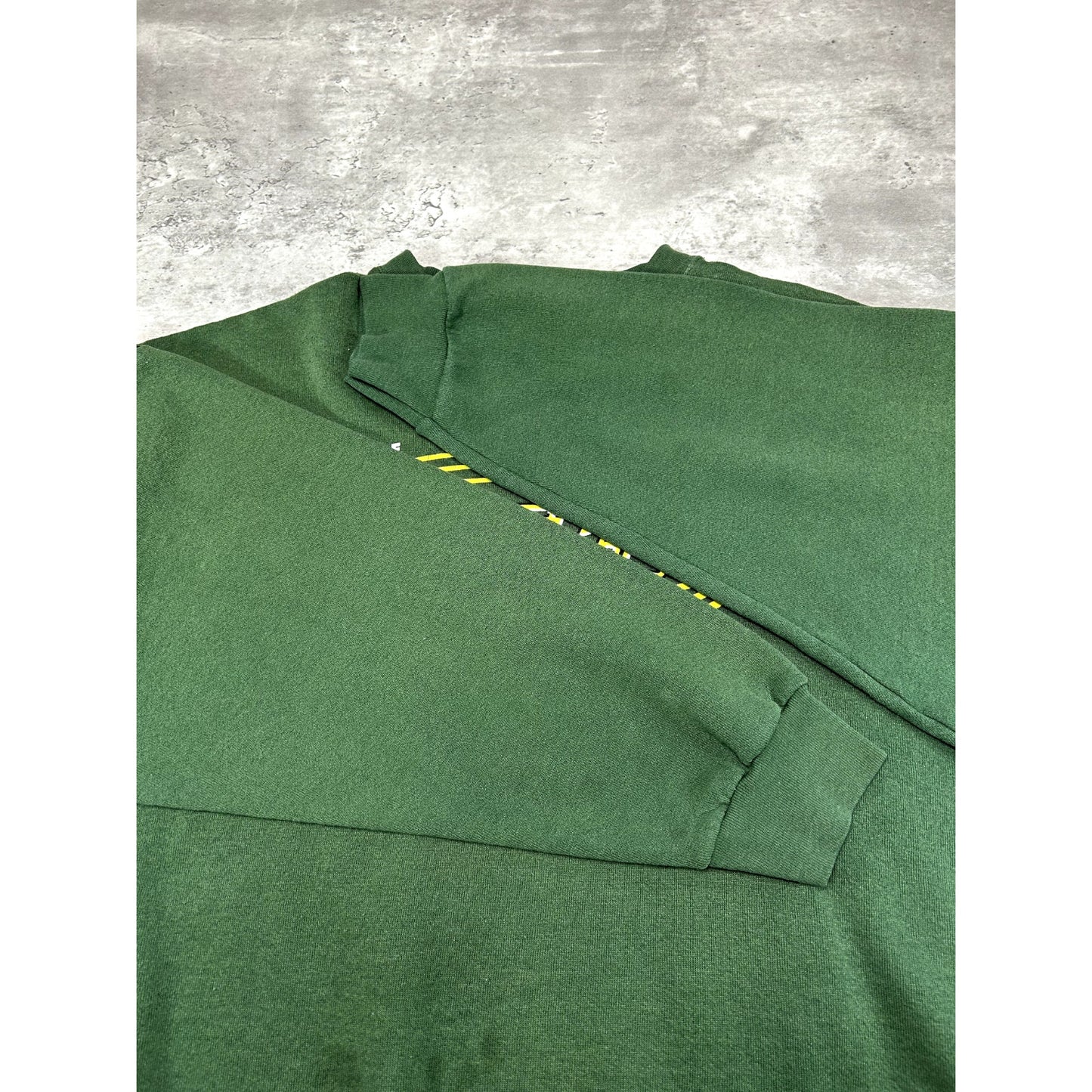 Vintage 90s Green Bay Packers NFL Graphic Spellout Logo Sweatshirt Size XL Green