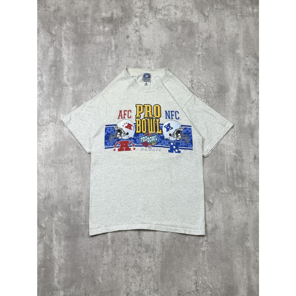 Vintage 1999 NFL Hawaii Pro Bowl AFC Vs NFC Helmet Graphic T-Shirt Size Medium