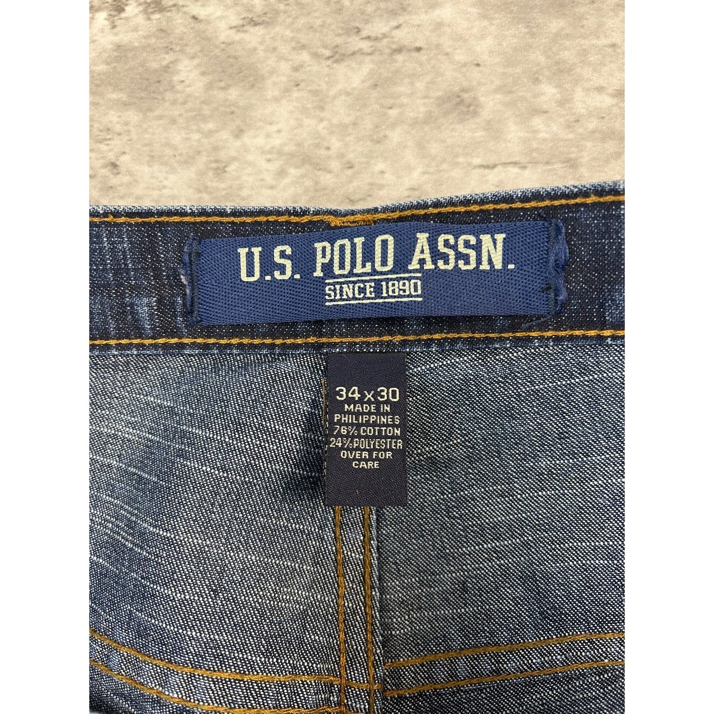 Vintage 2000s U.S. Polo Assn. Dark Wash Baggy Fit Denim Pants Size 33