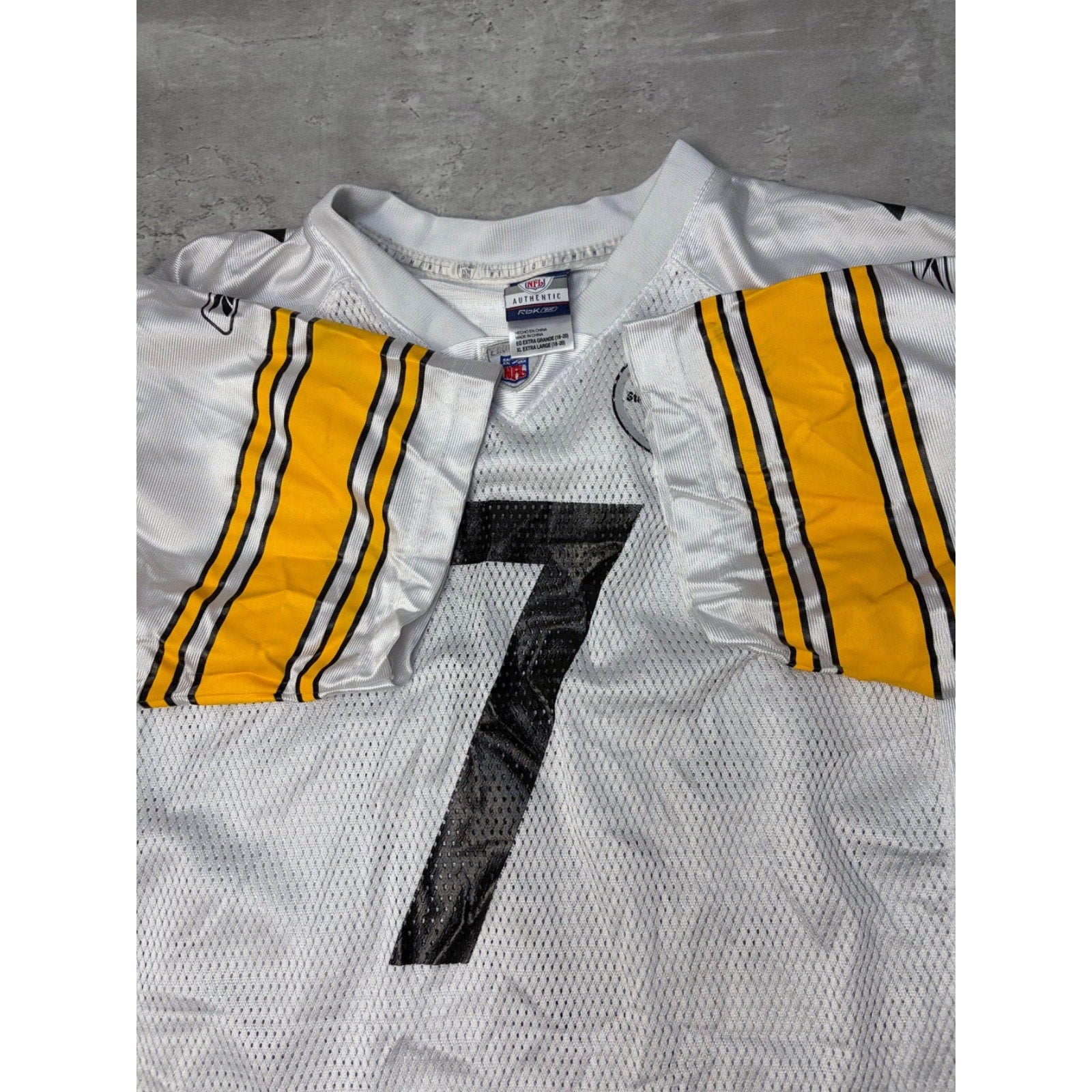 Vintage Ben Roethlisberger #7 Pittsburgh Steelers NFL Reebok Jersey Sz XL YOUTH