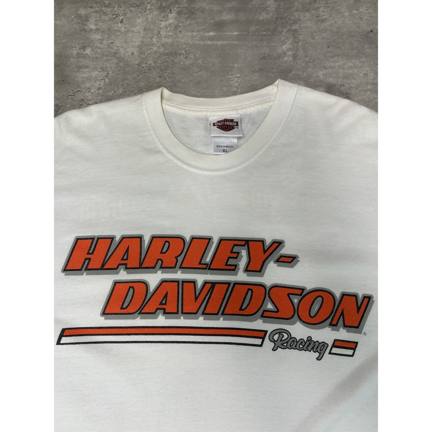 Vintage Harley Davidson Sleeve Spellout Graphic Long Sleeve T-Shirt Size XL