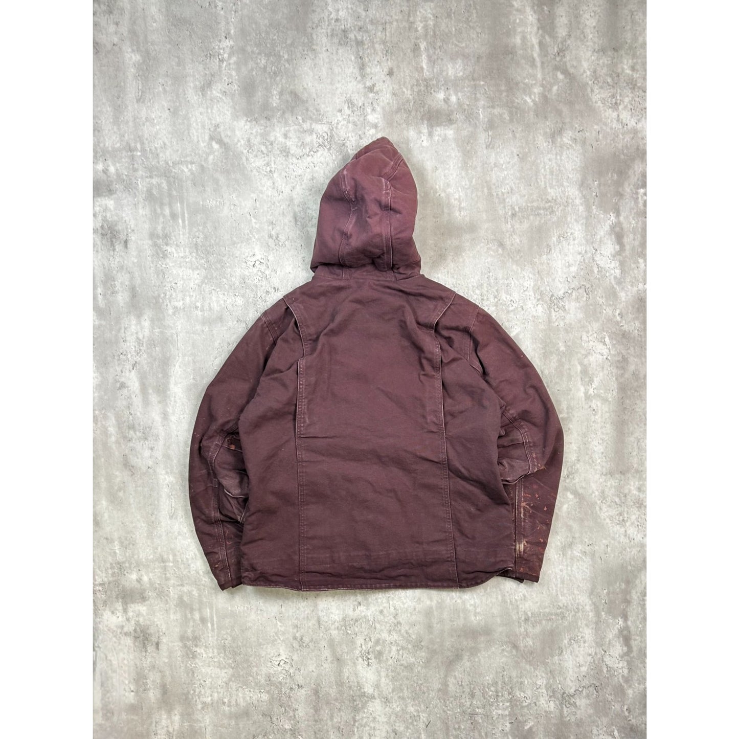 Vintage Carhartt Fleece Lined Canvas Workwear Hooded Detroit Jacket Women's Med