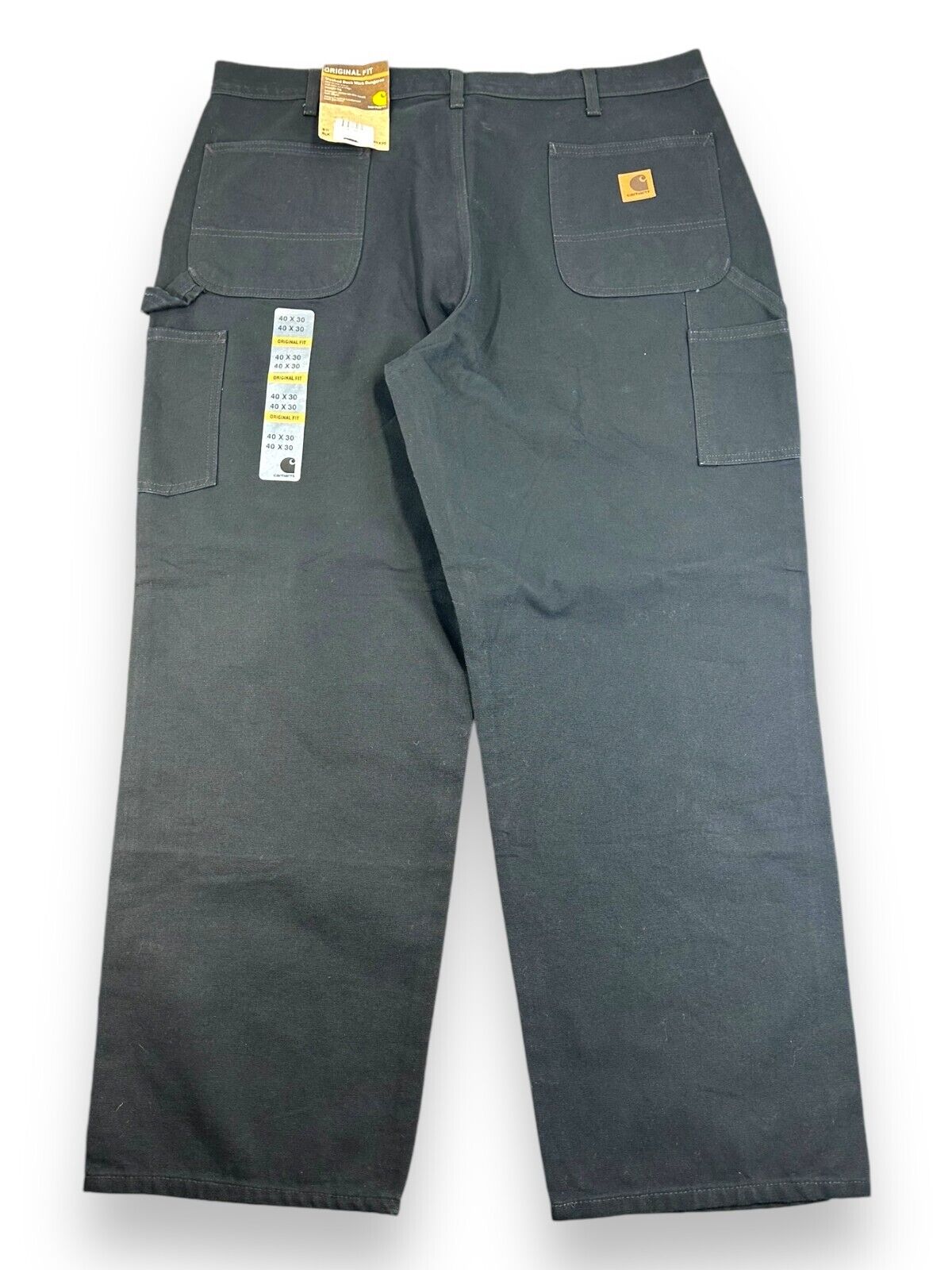 Carhartt Dungaree Fit Canvas Workwear Carpenter Pants Size 40 B11BLK